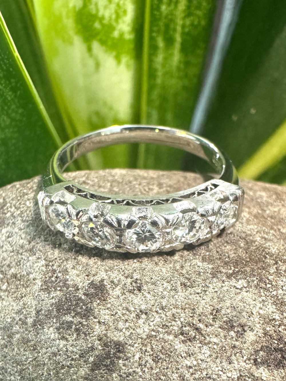Platinum Diamond Anniversary Band Ring